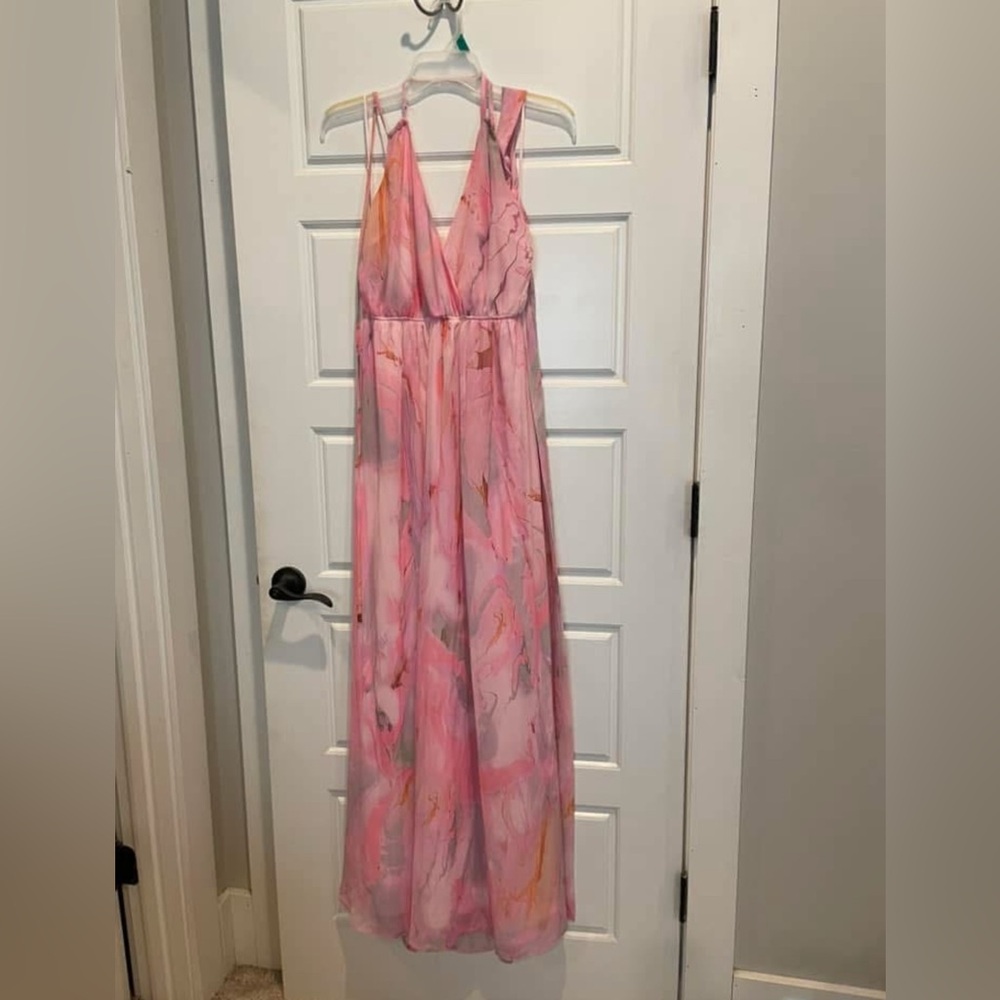 Beautiful pink maxi dress